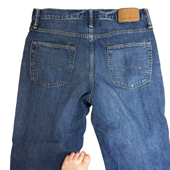 American Eagle Loose Fit Men's Jeans Tagged Size 30x32 -  Measures 32" x 30.5" - Picture 4 of 7